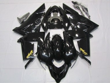 2004-2005 Kawasaki ZX10R Motorcycle Fairings - Glossy Black Gold Australia