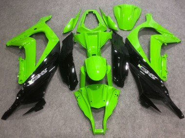 2016-2020 Kawasaki ZX10R Abs Motorcycle Fairings - Green Glossy Black Australia