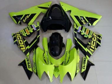 2004-2005 Kawasaki ZX10R Motorcycle Fairings - Custom High Viz Yellow Australia