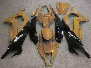 2016-2020 Kawasaki ZX10R Motorcycle Fairings - Desert Tan Glossy Black Australia