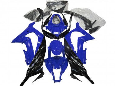 2011-2015 Kawasaki ZX10R Motorcycle Fairing - Blue Glossy Black Australia
