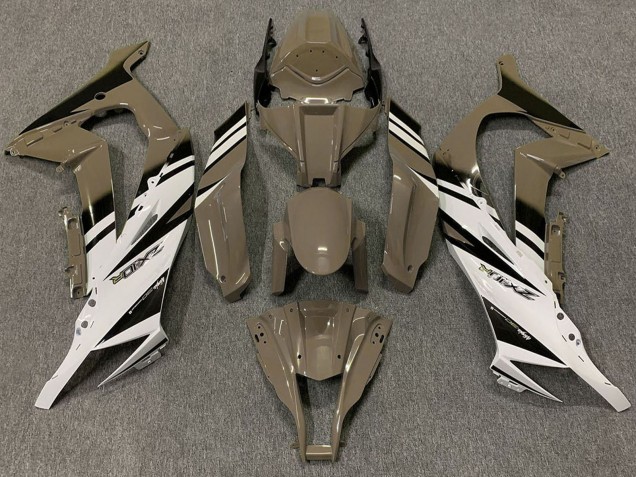 2011-2015 Kawasaki ZX10R Motorcycle Fairings - Brown White Black Australia