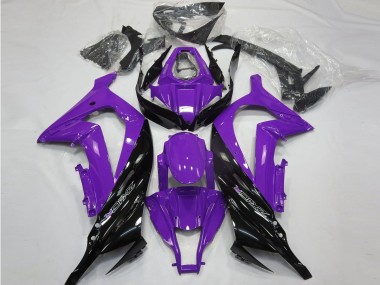 2011-2015 Kawasaki ZX10R Motorcycle Fairings - Purple Glossy Black Australia