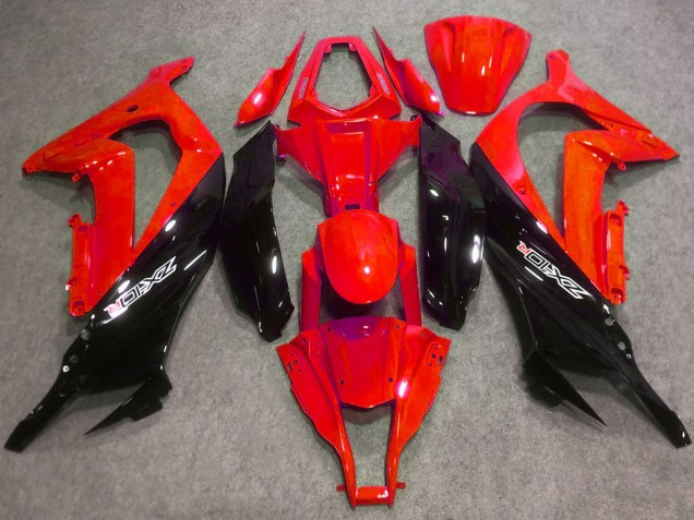 2016-2020 Kawasaki ZX10R Abs Motorcycle Fairings - Red Glossy Black Australia