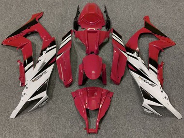 2011-2015 Kawasaki ZX10R Motorcycle Fairings - Maroon Red White Black Australia