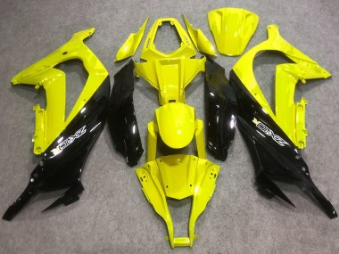 2016-2020 Kawasaki ZX10R Motorcycle Fairings - Yellow Glossy Black Australia