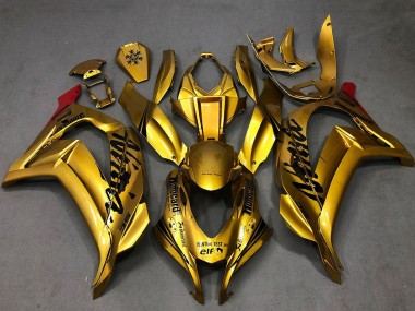 2016-2020 Kawasaki ZX10R Motorcycle Fairings - Gold Black Red Australia