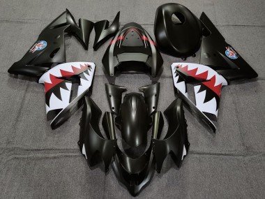 2004-2005 Kawasaki ZX10R Motorcycle Fairings - Matte Black Betty Bomber Australia