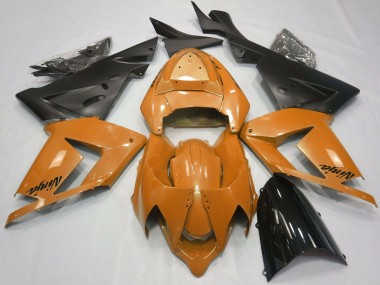 2004-2005 Kawasaki ZX10R Motorcycle Fairings - Pearl Orange Black Australia