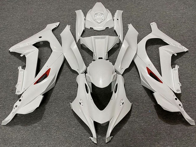 2016-2020 Kawasaki ZX10R Motorcycle Fairings - Pearl White Red Trim Australia