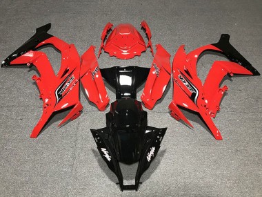 2011-2015 Kawasaki ZX10R Motorcycle Fairings - Red Glossy Black Australia