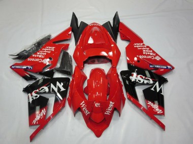 2004-2005 Kawasaki ZX10R Motorcycle Fairings - Red West Australia