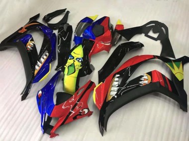 2016-2020 Kawasaki ZX10R Motorcycle Fairings - Red Blue Yellow Black Shark Australia