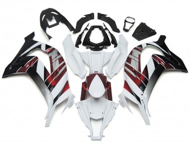 2016-2020 Kawasaki ZX10R Motorcycle Fairings - White Red Black Australia