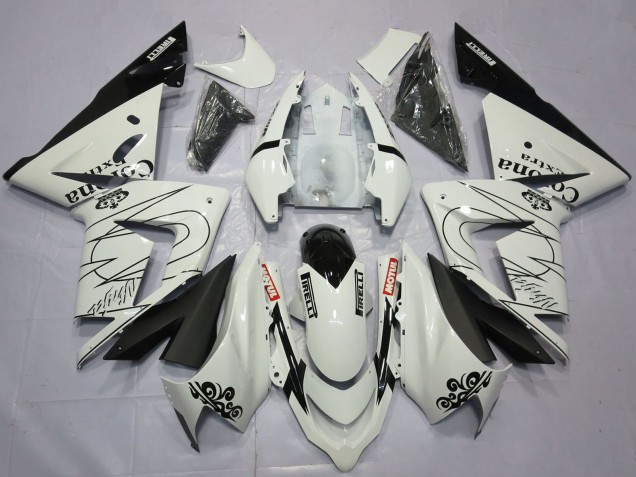 2004-2005 Kawasaki ZX10R Motorcycle Fairings - White Corona Australia