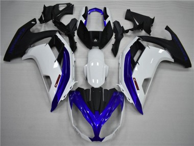 2009-2011 Kawasaki Ninja 650R Motorcycle Fairings - White Blue Matte Black Australia
