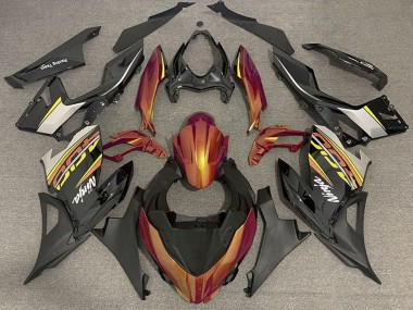 2018-2024 Kawasaki Ninja 400 Motorcycle Fairings - Orange Glossy Black Matte Black OEM Style Australia