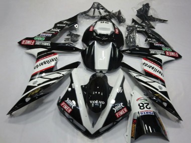 2004-2006 Yamaha R1 Motorcycle Fairings - White Black Volvo Fimer Yamalube Sterilgarda 28 Australia