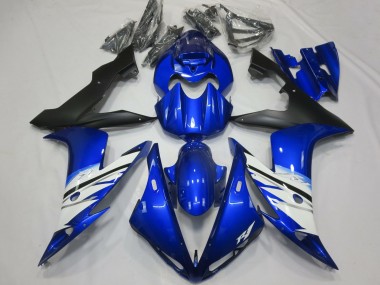 2004-2006 Yamaha R1 Motorcycle Fairing - Blue White Matte Black Australia