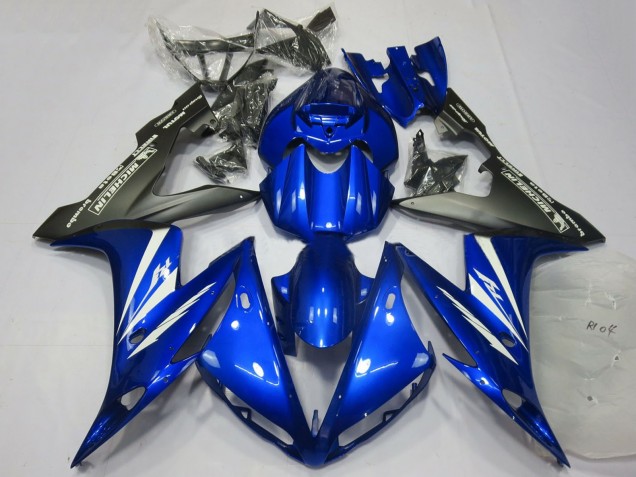 2004-2006 Yamaha R1 Motorcycle Fairings - Blue White Matte Black Australia