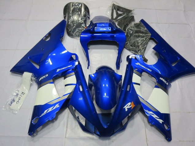 2000-2001 Yamaha R1 Motorcycle Fairings - Blue White Australia