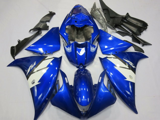 2012-2014 Yamaha R1 Motorcycle Fairings - Blue White Australia