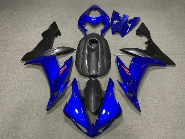 2004-2006 Yamaha R1 Motorcycle Fairings - Carbon Fiber Style Blue Australia