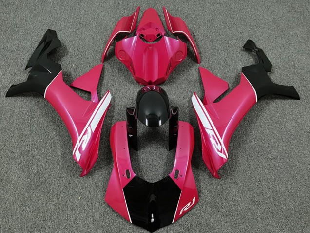 2015-2019 Yamaha R1 Motorcycle Fairings - Hot Pink White Glossy Black Australia