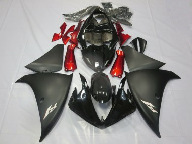 2012-2014 Yamaha R1 Motorcycle Fairings - Glossy Black Matte Black Red Australia
