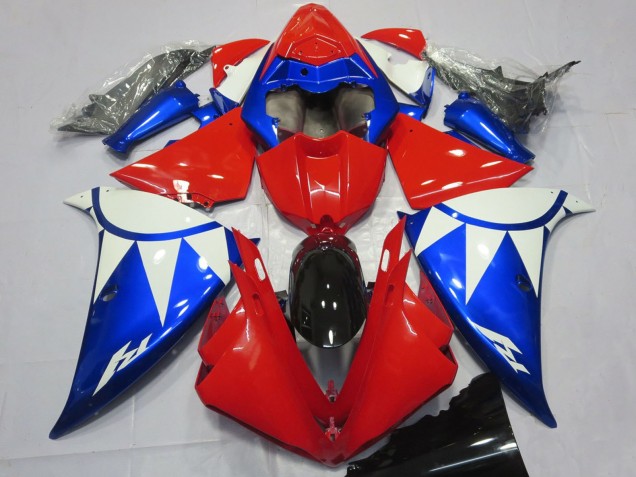 2012-2014 Yamaha R1 Motorcycle Fairings - White Red Blue Black Australia