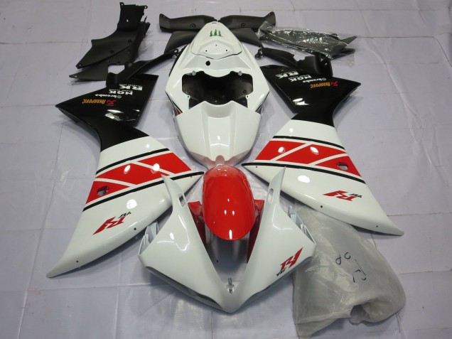 2012-2014 Yamaha R1 Motorcycle Fairings - White Red Black Australia