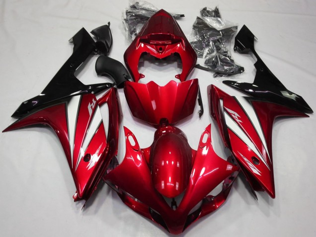 2007-2008 Yamaha R1 Motorcycle Fairings - Red White Black Australia