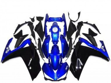 2015-2018 Yamaha R3 Motorcycle Fairings - Blue Glossy Black Australia