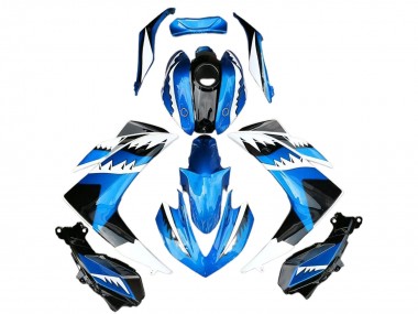 2015-2018 Yamaha R3 Motorcycle Fairing - Blue White Black Shark Australia