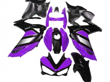 2015-2018 Yamaha R3 Motorcycle Fairings - Purple Silver Glossy Black Australia
