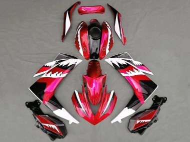 2015-2018 Yamaha R3 Motorcycle Fairings - Red White Black Shark Australia