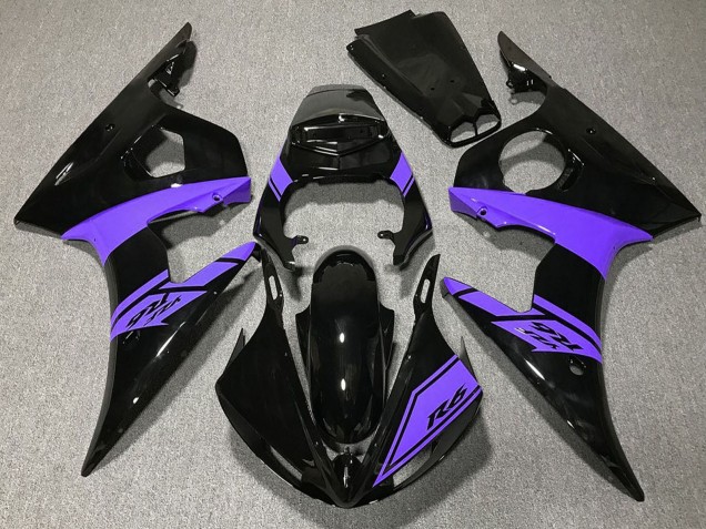 2003-2004 Yamaha R6 Motorcycle Fairings - Glossy Black Purple Australia