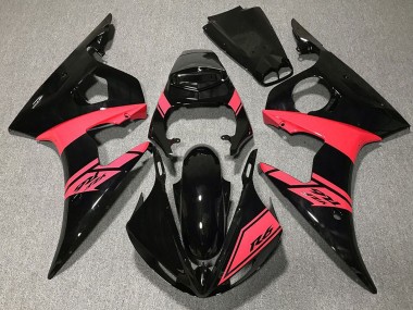 2003-2004 Yamaha R6 Motorcycle Fairings - Glossy Black Pink Australia