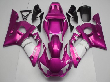 1998-2002 Yamaha R6 Motorcycle Fairings - Pink White Australia