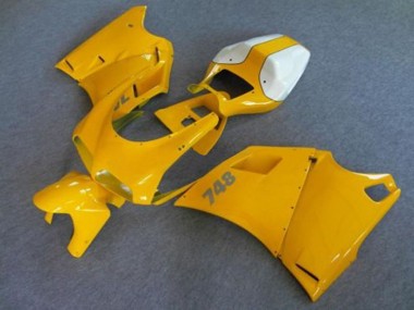 1993-2005 Ducati 748 Motorcycle Fairings - White Yellow Australia
