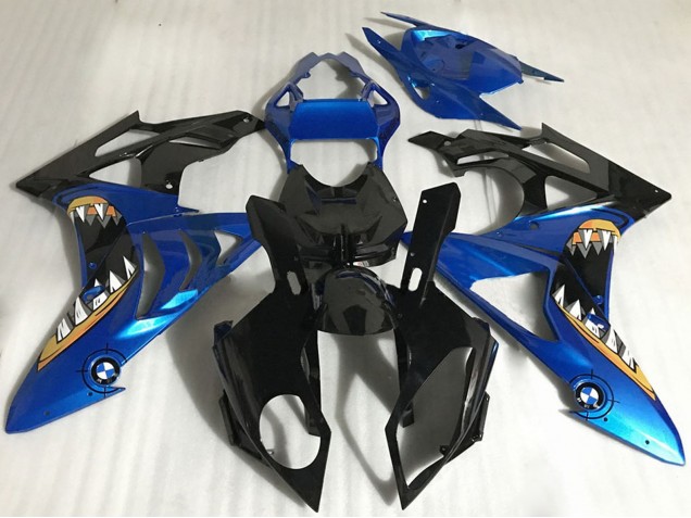 2017-2018 BMW S1000RR Motorcycle Fairings - Blue Glossy Black Orange Shark Australia