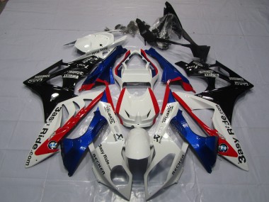 2009-2014 BMW S1000RR Motorcycle Fairings - White Red Blue Glossy Black Easy Ride Australia