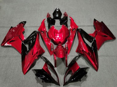2009-2014 BMW S1000RR Motorcycle Fairings - Red Glossy Black Australia