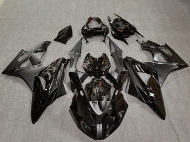 2009-2014 BMW S1000RR Motorcycle Fairings - Glossy Black Matte Black Carbon Fiber Australia