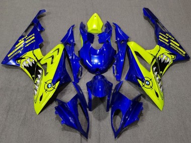 2009-2014 BMW S1000RR Motorcycle Fairings - Yellow Blue Shark Australia
