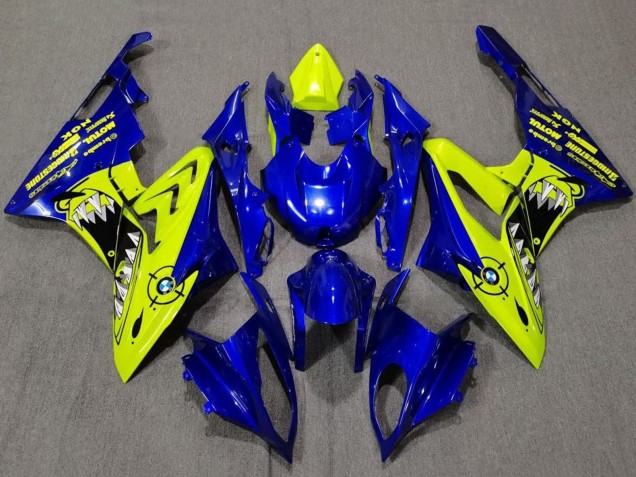 2009-2014 BMW S1000RR Motorcycle Fairings - Yellow Blue Shark Australia