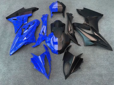 2015-2016 BMW S1000RR Motorcycle Fairings - Blue Matte Black Split Australia