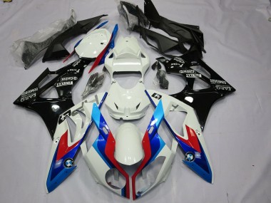 2009-2014 BMW S1000RR Motorcycle Fairings Kit - White Red Blue Glossy Black Australia