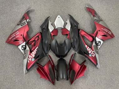 2009-2014 BMW S1000RR Motorcycle Fairings - Red Matte Black Australia