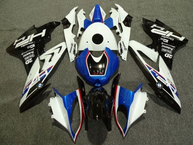 2009-2014 BMW S1000RR Motorcycle Fairings - White Red Blue Glossy Black HP Australia
